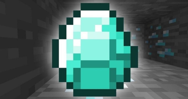 What do you do if you fine a diamond in the Minecraft World?