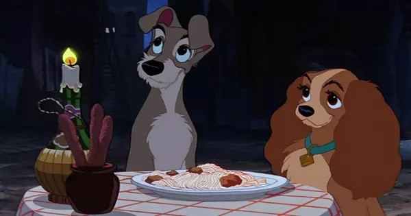 Spaghetti with meatballs from the lady and the tramp Disney, Do you like them?