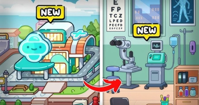 What's the first thing you're greeted with when you waltz into the Avatar World Hospital?