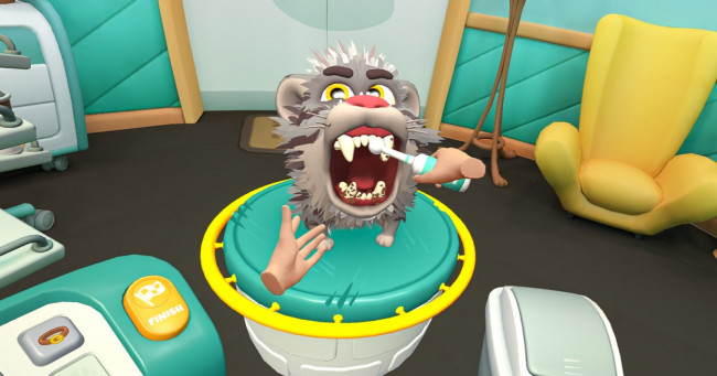 What is the name of the adorable raccoon you can groom in Pets &amp; Stuff?